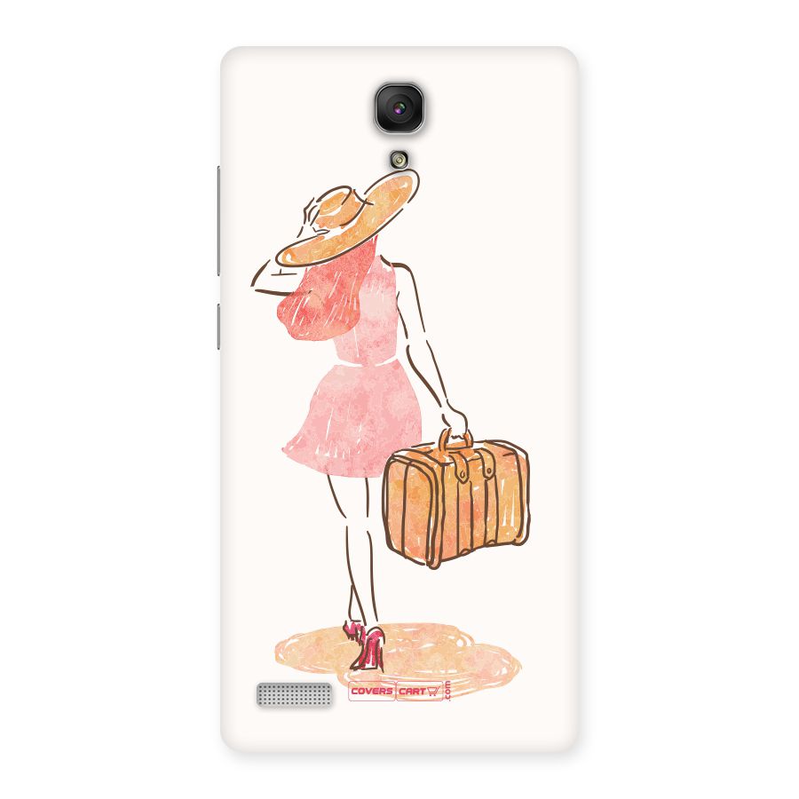 Travel Girl Back Case for Redmi Note Prime