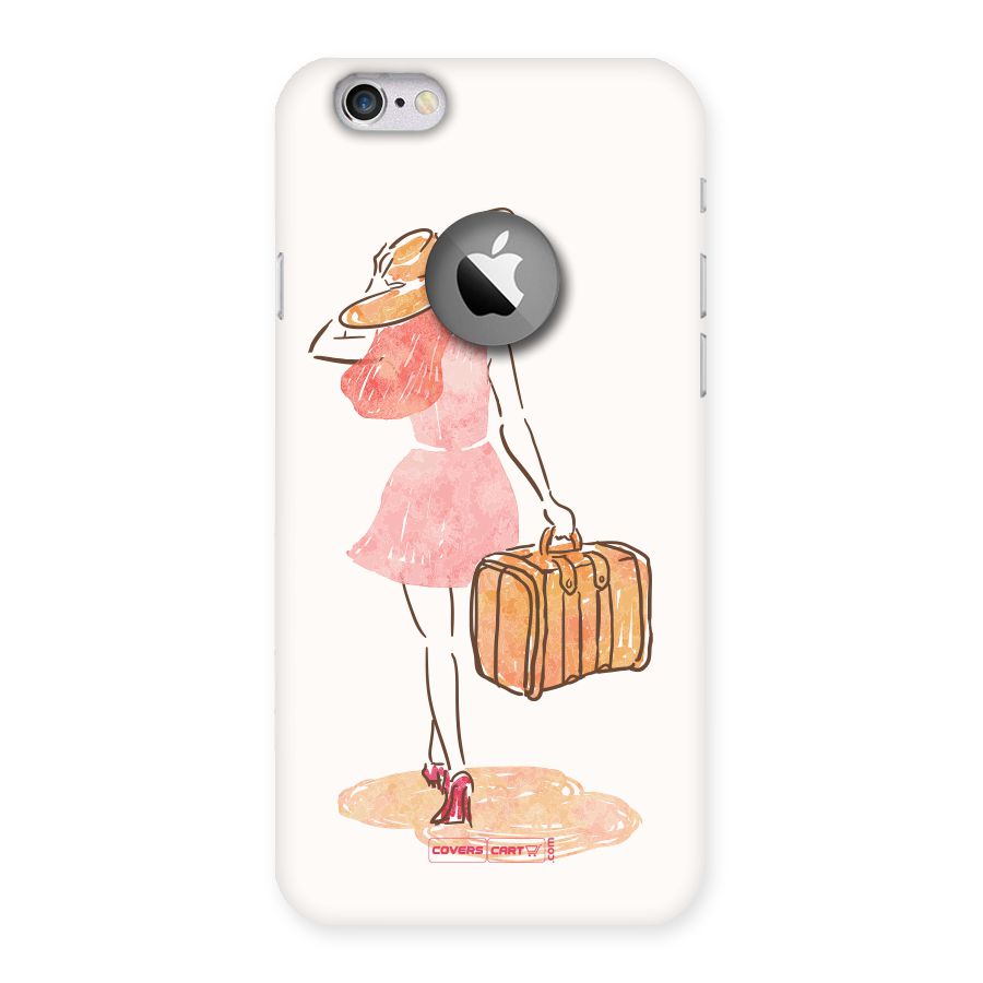 Travel Girl Back Case for iPhone 6 Logo Cut