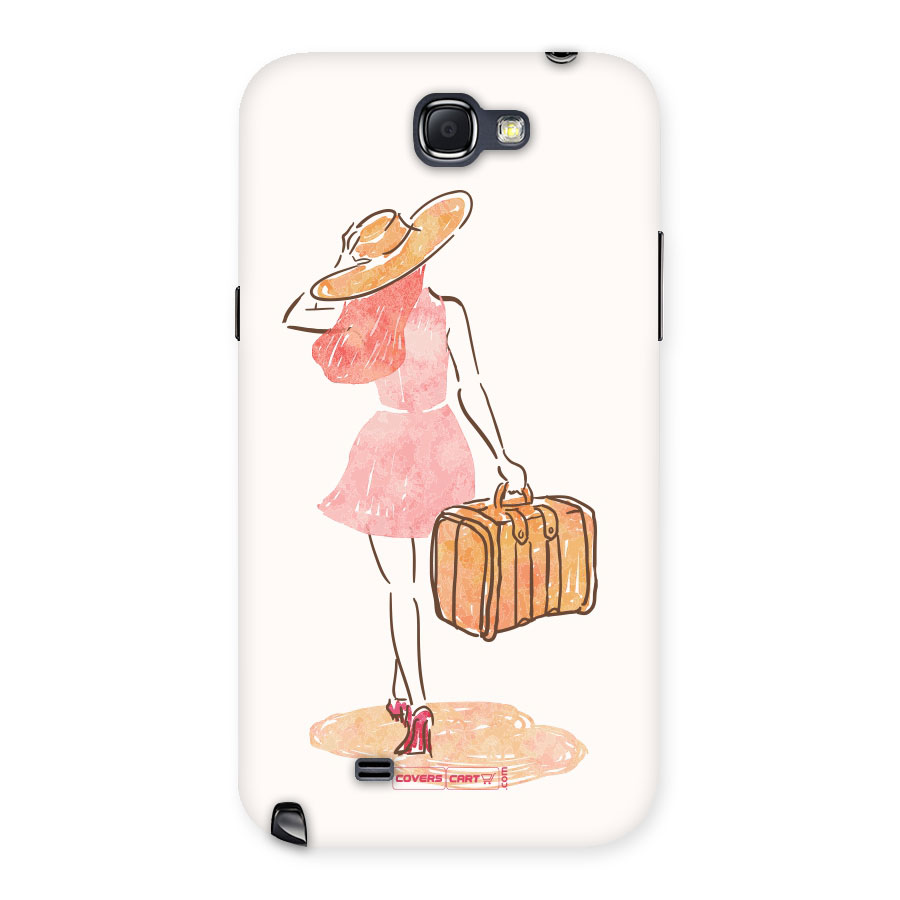 Travel Girl Back Case for Galaxy Note 2