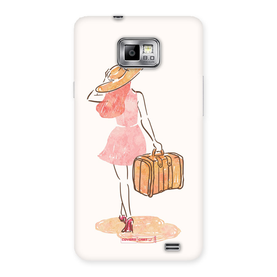 Travel Girl Back Case for Galaxy S2