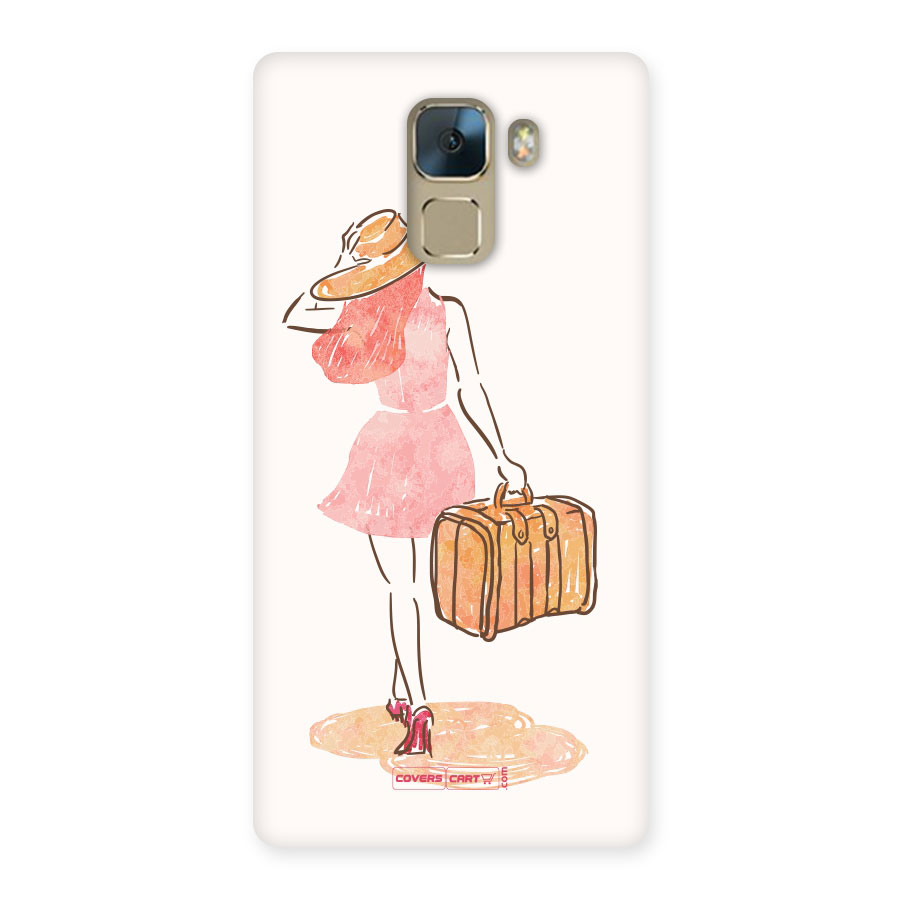 Travel Girl Back Case for Honor 7