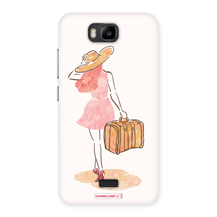 Travel Girl Back Case for Honor Bee