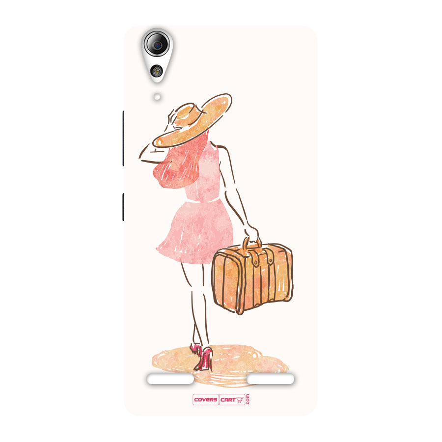 Travel Girl Back Case for Lenovo A6000 Plus