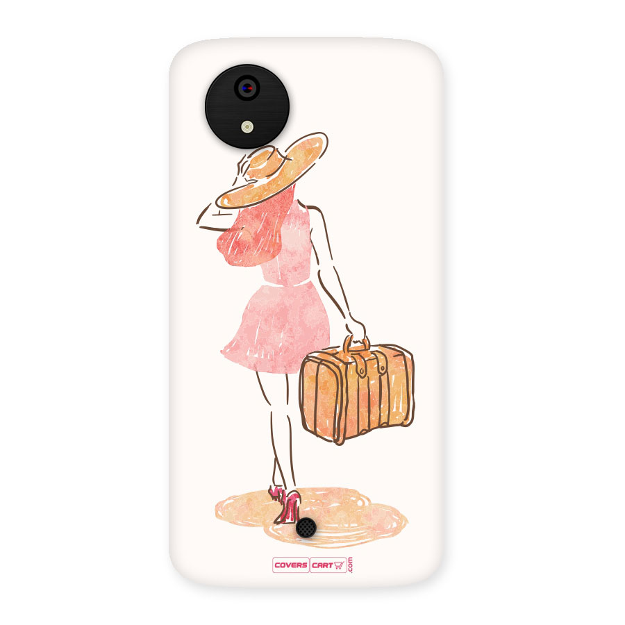 Travel Girl Back Case for Micromax Canvas A1
