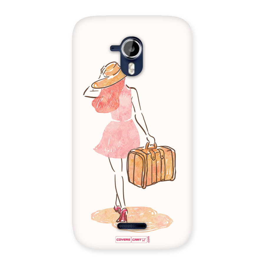 Travel Girl Back Case for Micromax Canvas Magnus A117