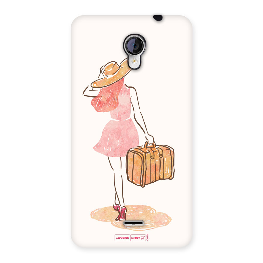 Travel Girl Back Case for Micromax Unite 2 A106