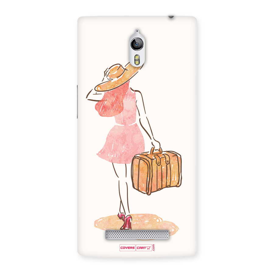Travel Girl Back Case for Oppo Find 7