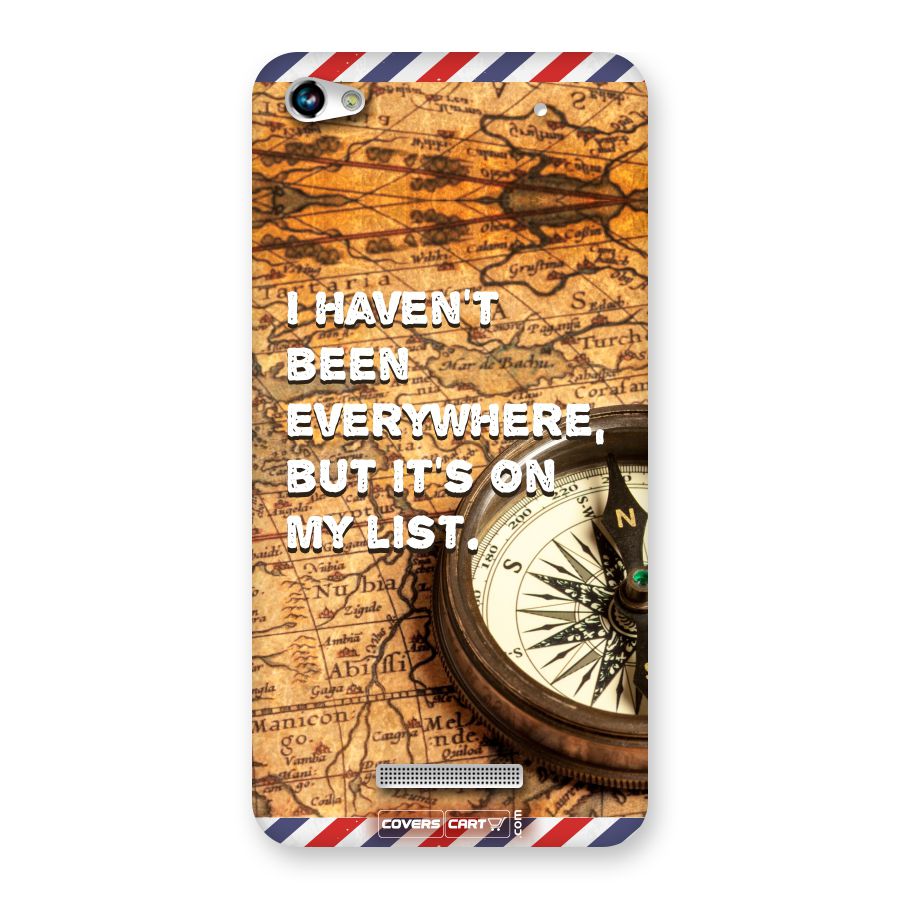 Travel Map Back Case for Canvas Hue 2 A316