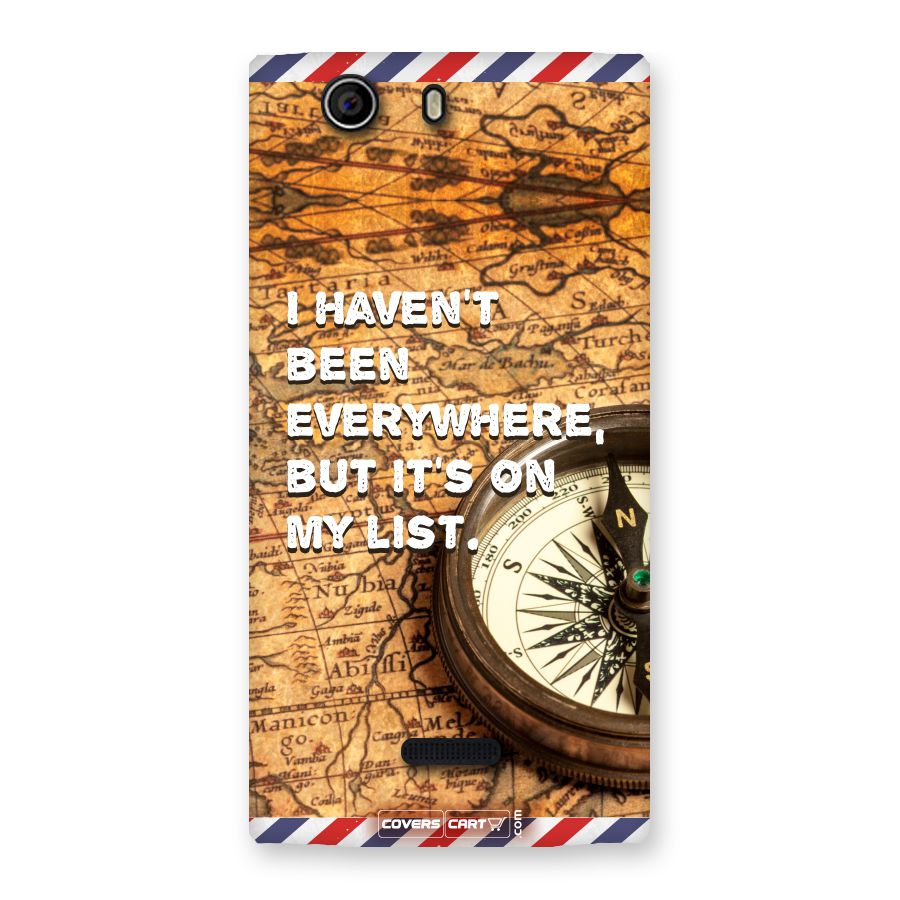 Travel Map Back Case for Canvas Nitro 2