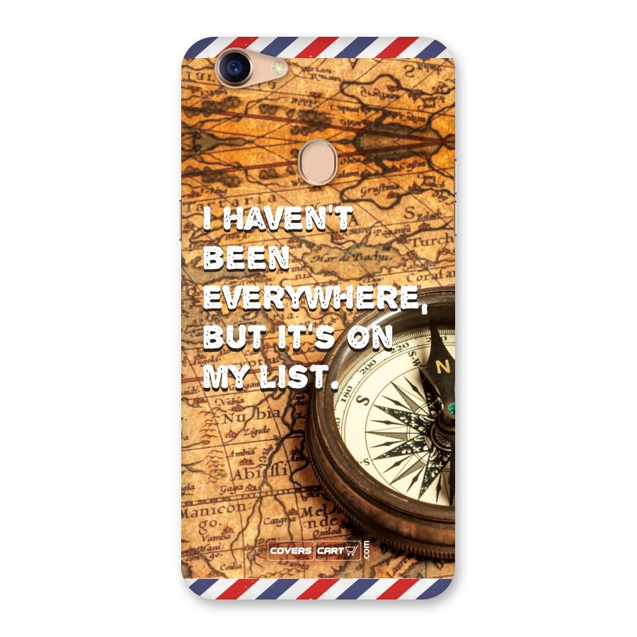 Travel Map Back Case for Oppo F5