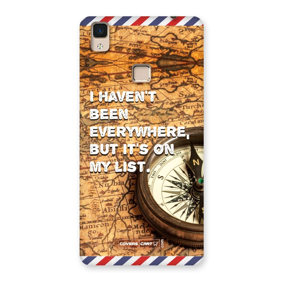 Travel Map Back Case for V3 Max