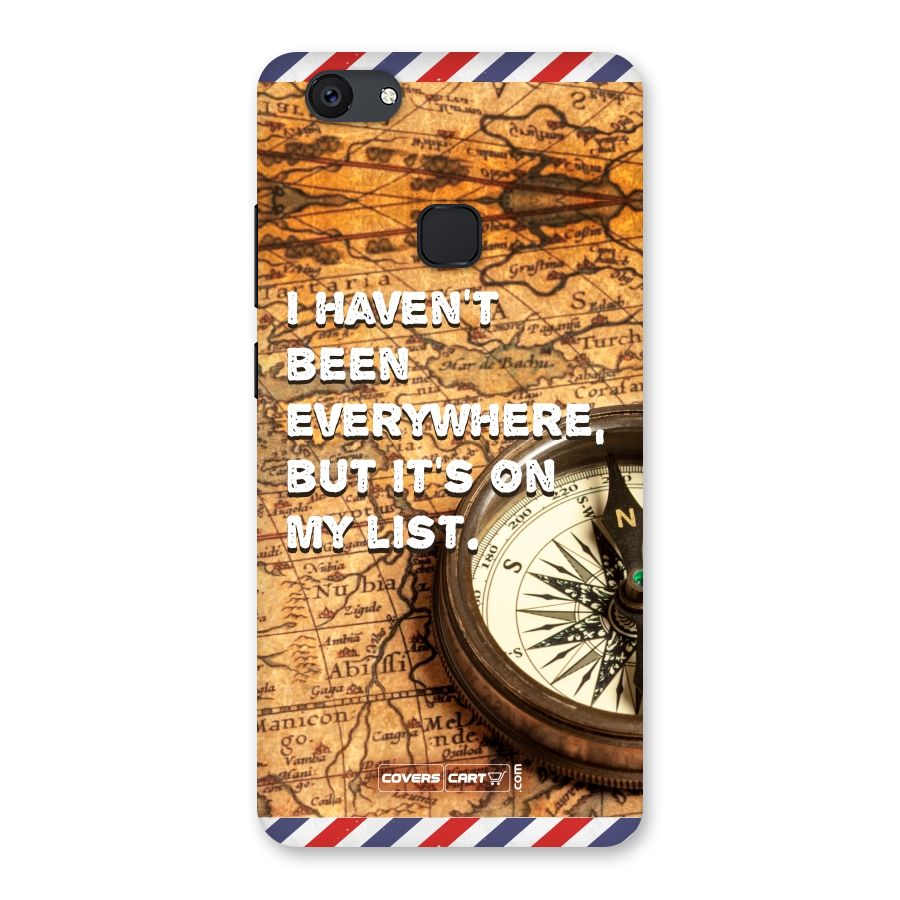 Travel Map Back Case for Vivo V7 Plus