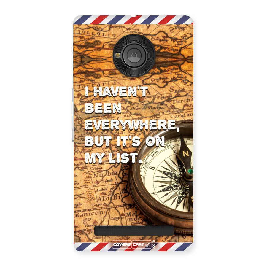 Travel Map Back Case for YU Yunique