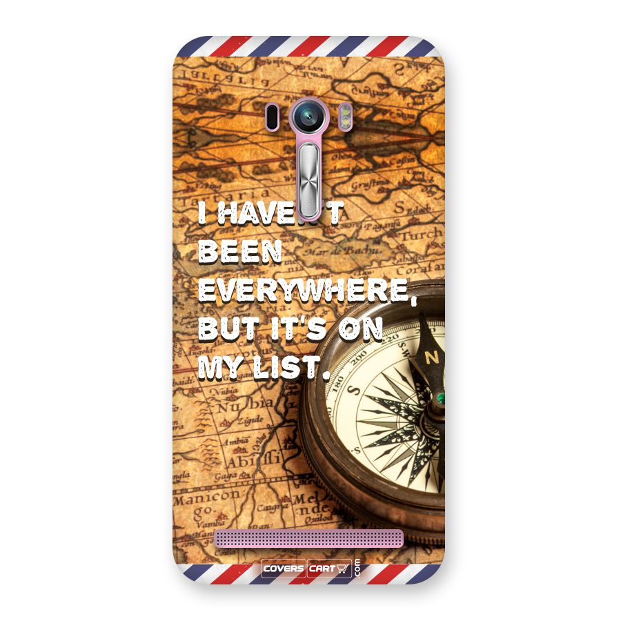 Travel Map Back Case for Zenfone Selfie
