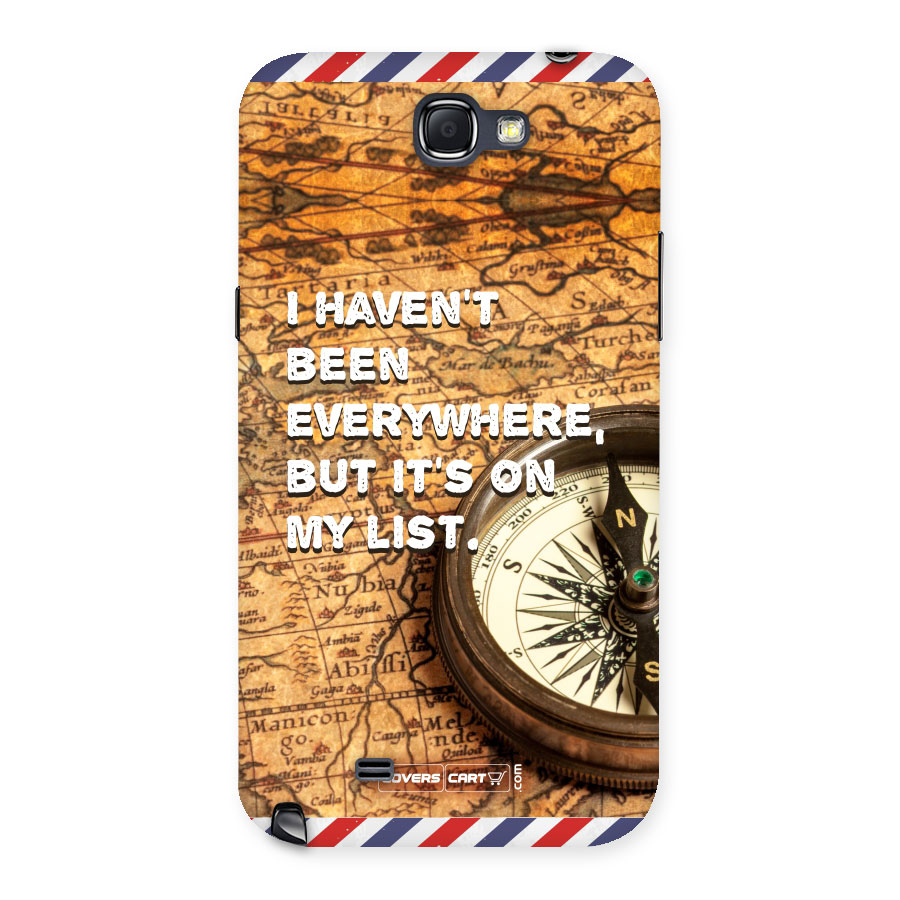 Travel Quote Back Case for Galaxy Note 2