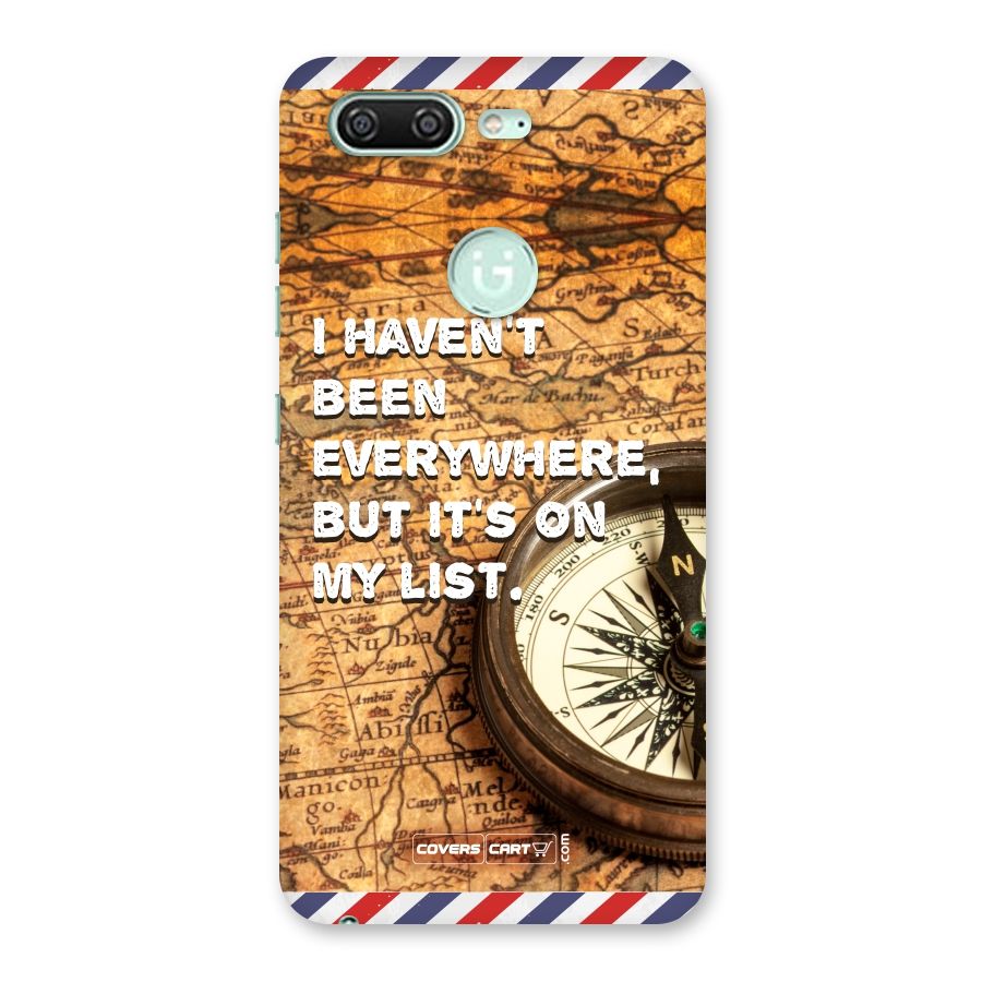 Travel Quote Back Case for Gionee S10