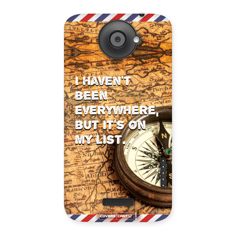 Travel Quote Back Case for HTC One X