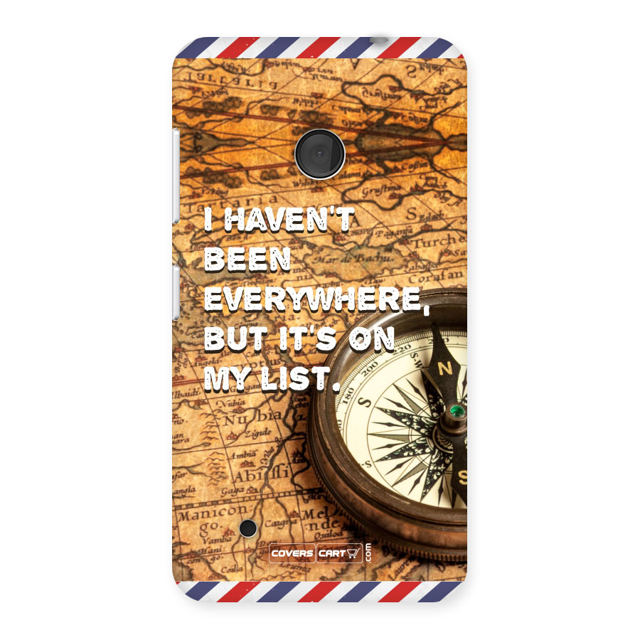 Travel Quote Back Case for Lumia 530