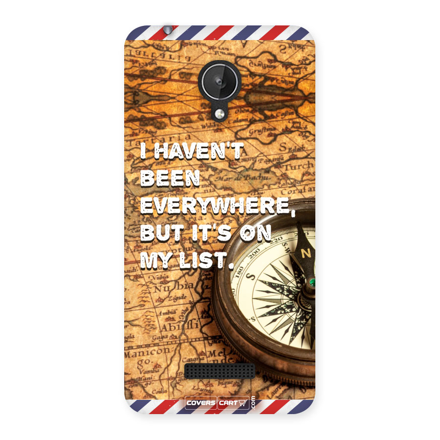 Travel Quote Back Case for Micromax Canvas Spark Q380