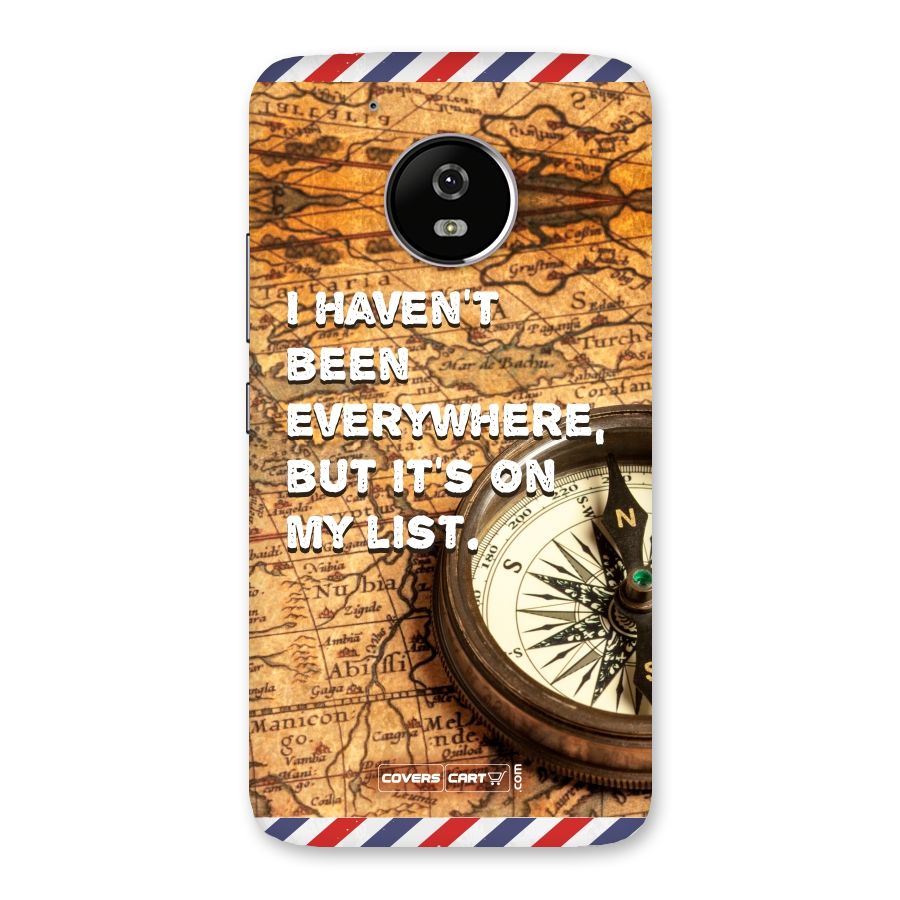 Travel Quote Back Case for Moto G5