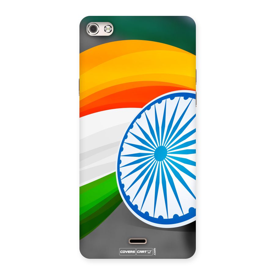 Tri Color Back Case for Micromax Canvas Silver 5