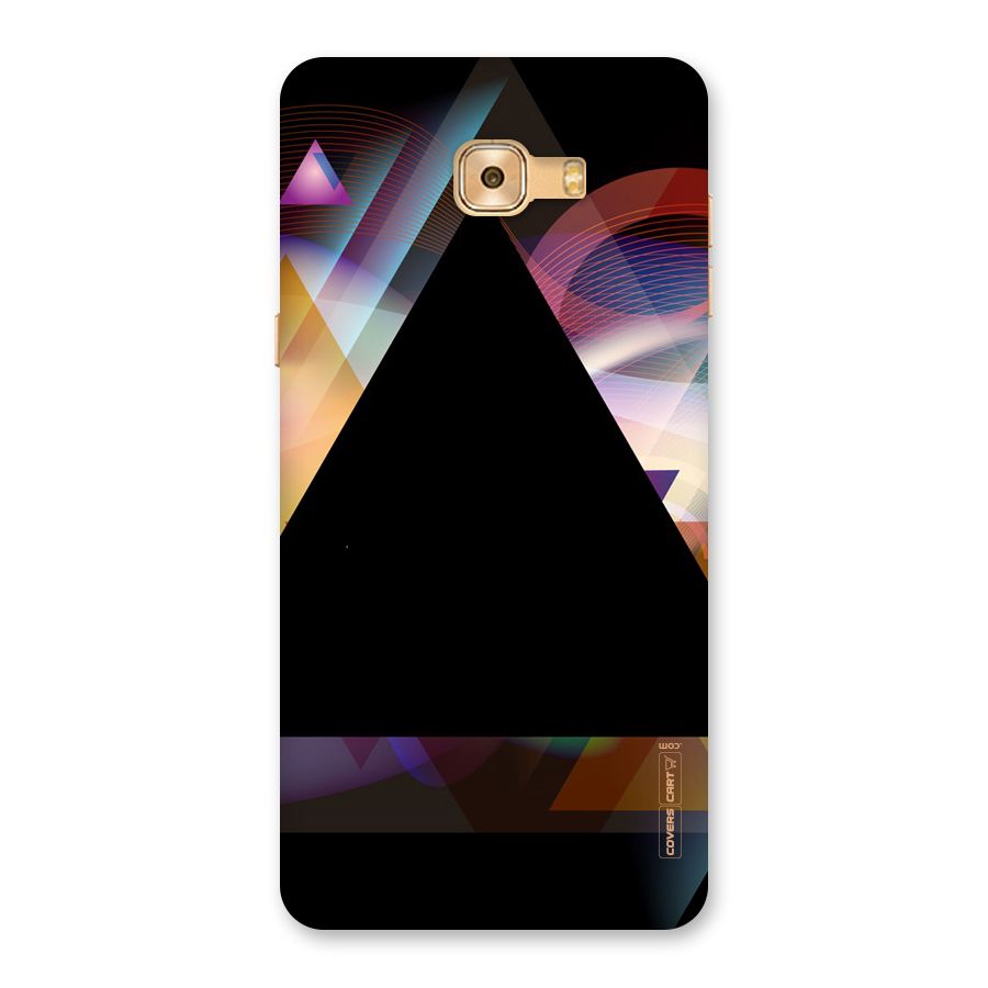 Triangle Black Abstract Back Case for Galaxy C9 Pro