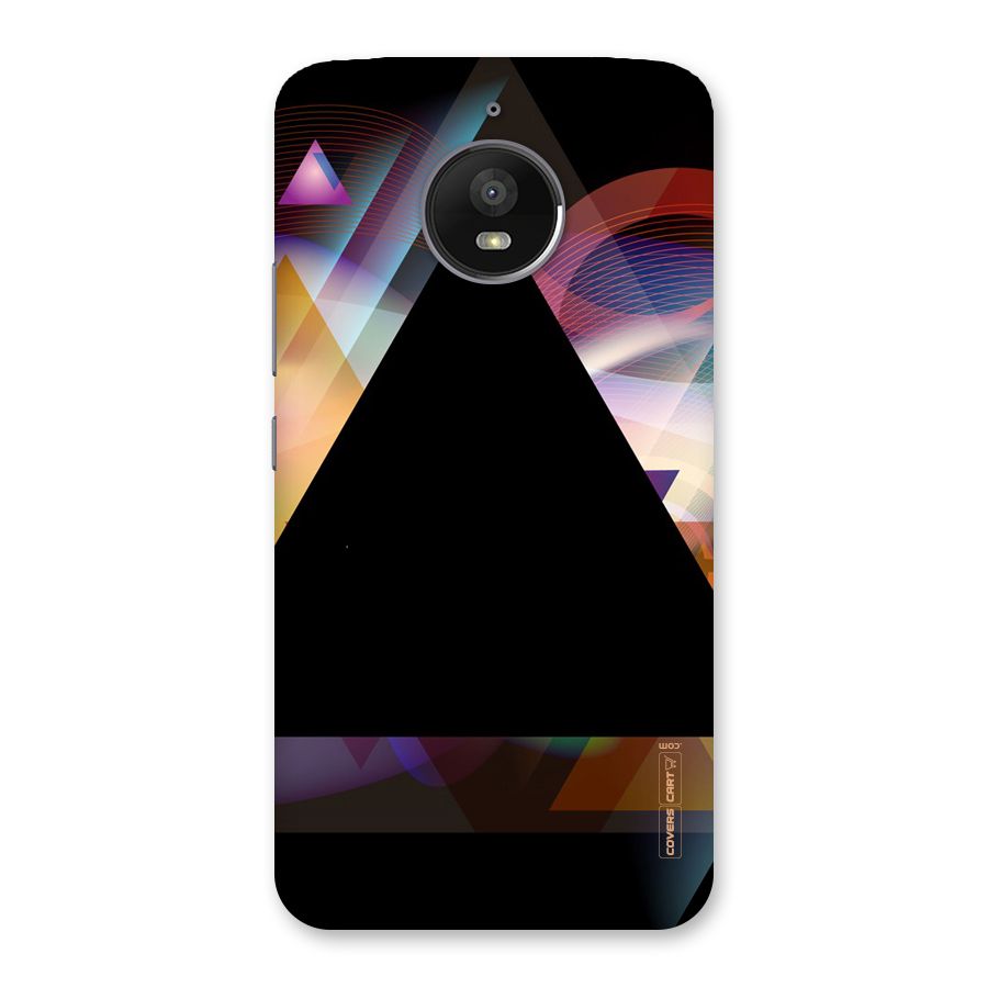 Triangle Black Abstract Back Case for Moto E4 Plus