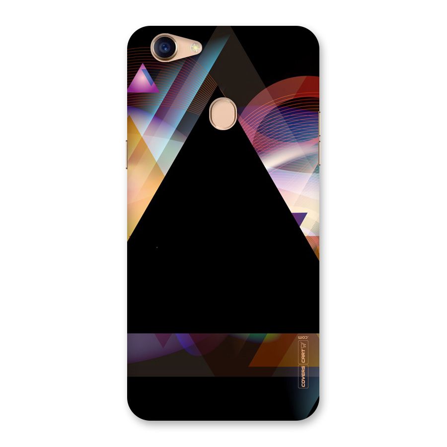 Triangle Black Abstract Back Case for Oppo F5