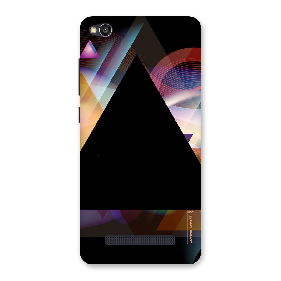 Triangle Black Abstract Back Case for Redmi 4A