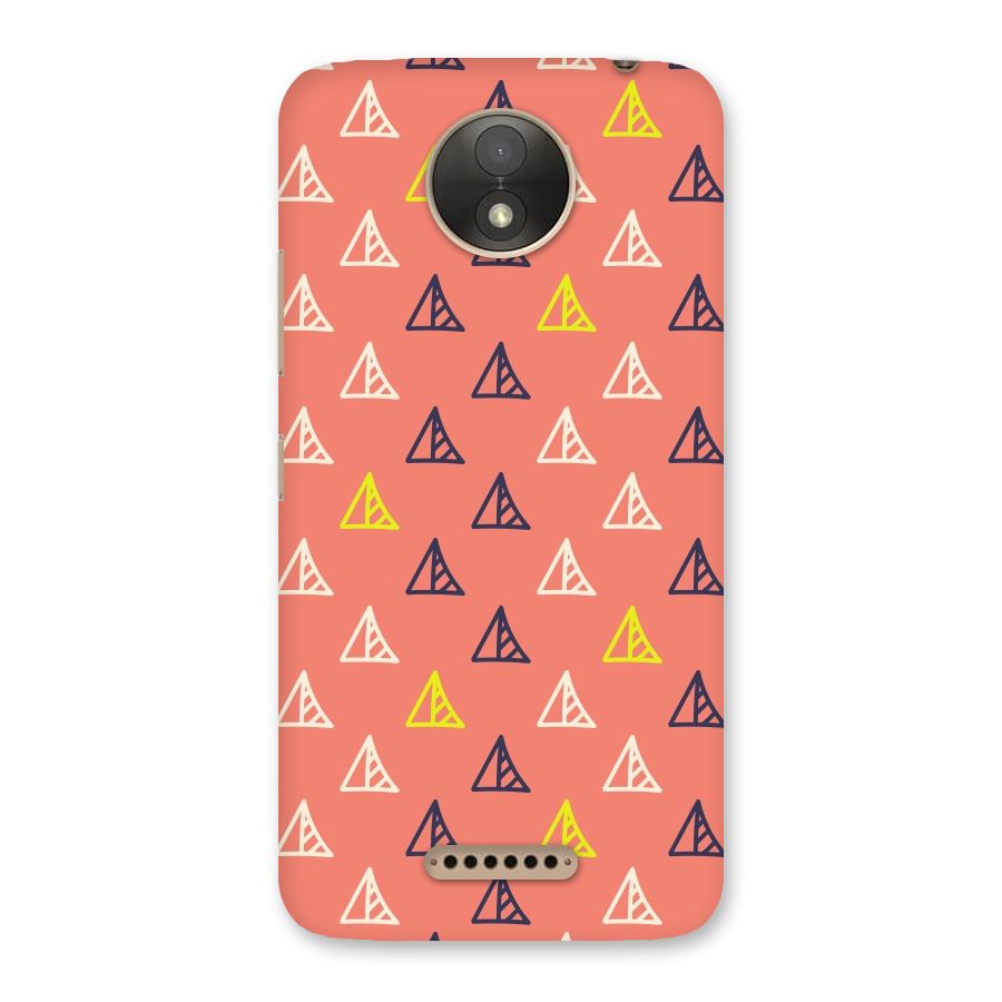 Triangular Boho Pattern Back Case for Moto C Plus