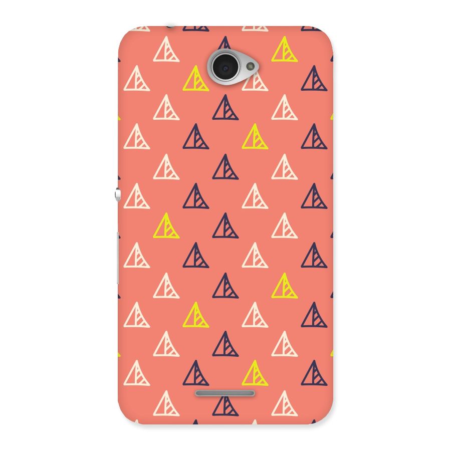 Triangular Boho Pattern Back Case for Sony Xperia E4