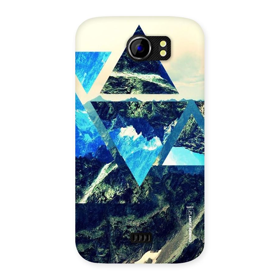 Triangular View Back Case for Micromax Canvas 2 A110