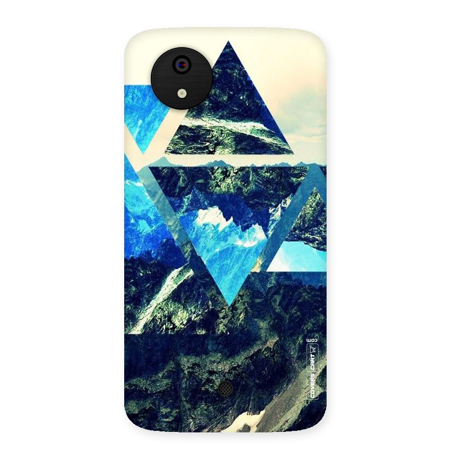 Triangular View Back Case for Micromax Canvas A1