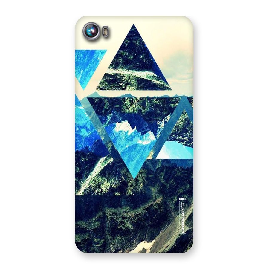 Triangular View Back Case for Micromax Canvas Fire 4 A107