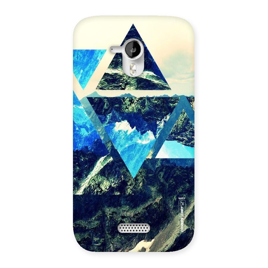 Triangular View Back Case for Micromax Canvas HD A116
