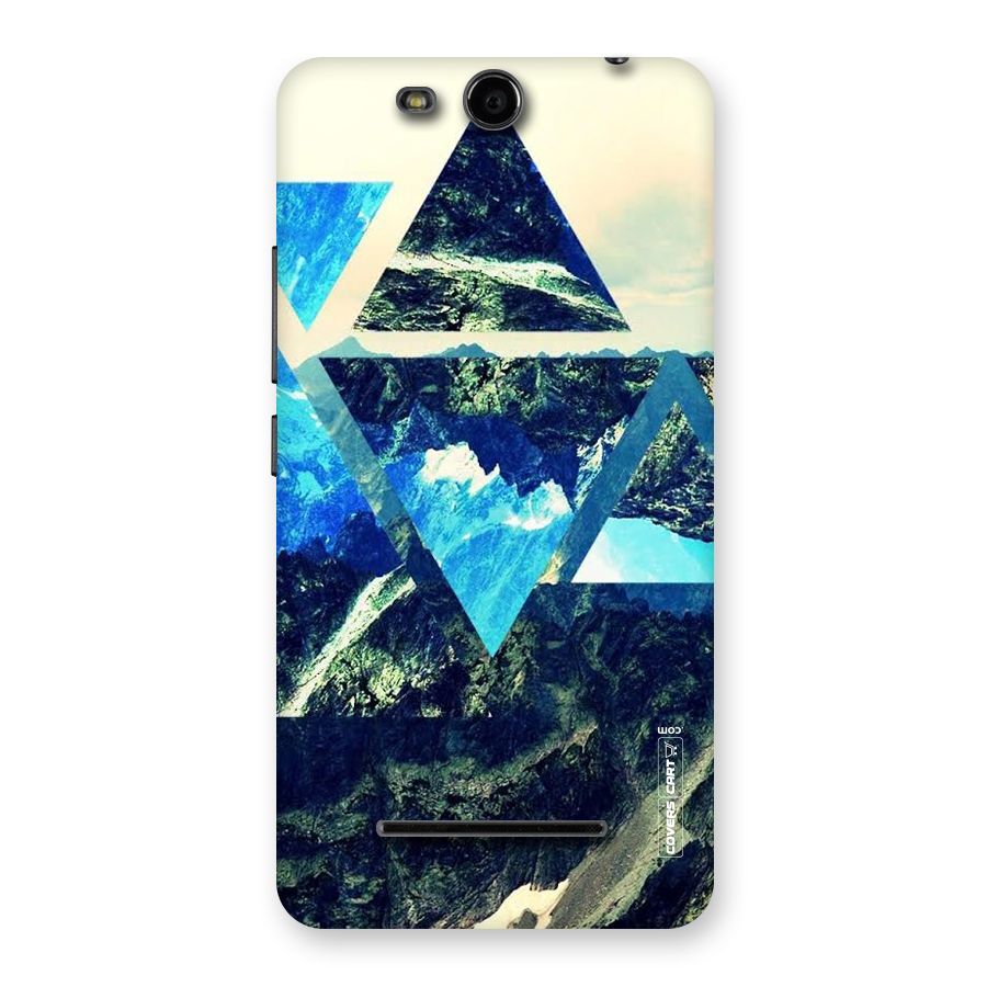 Triangular View Back Case for Micromax Canvas Juice 3 Q392