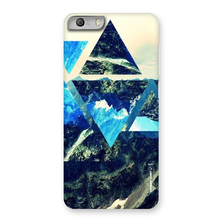 Triangular View Back Case for Micromax Canvas Knight 2