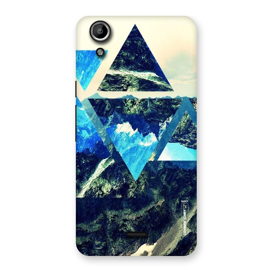 Triangular View Back Case for Micromax Canvas Selfie Lens Q345