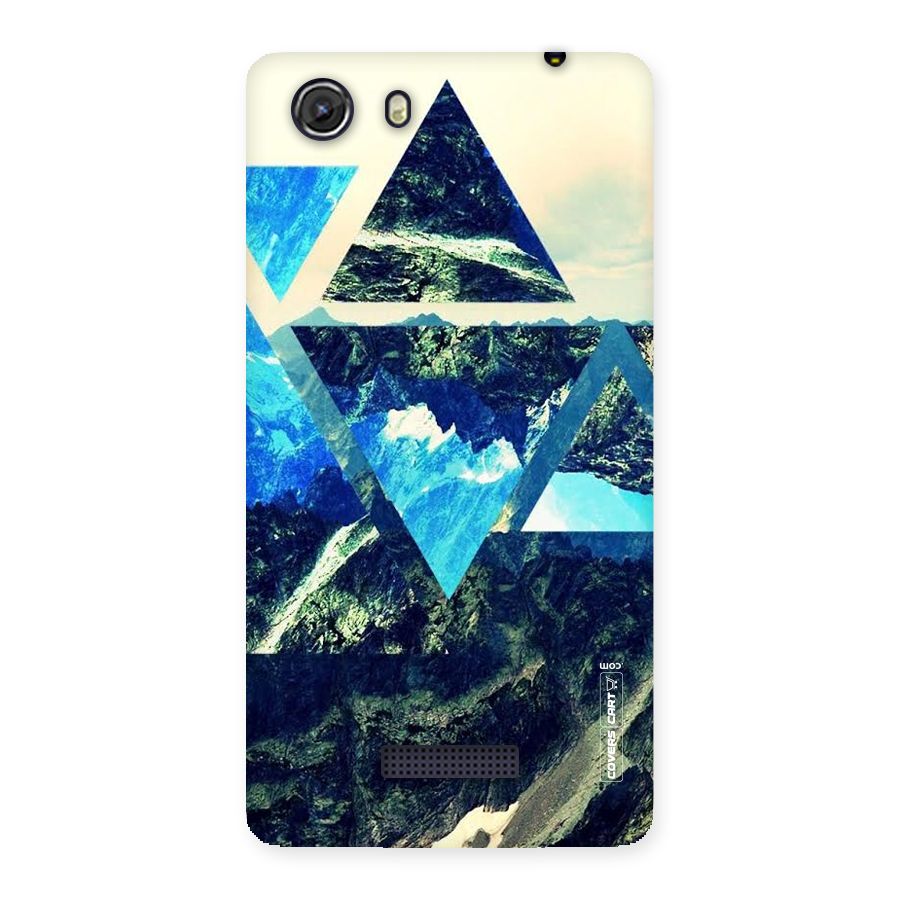 Triangular View Back Case for Micromax Unite 3