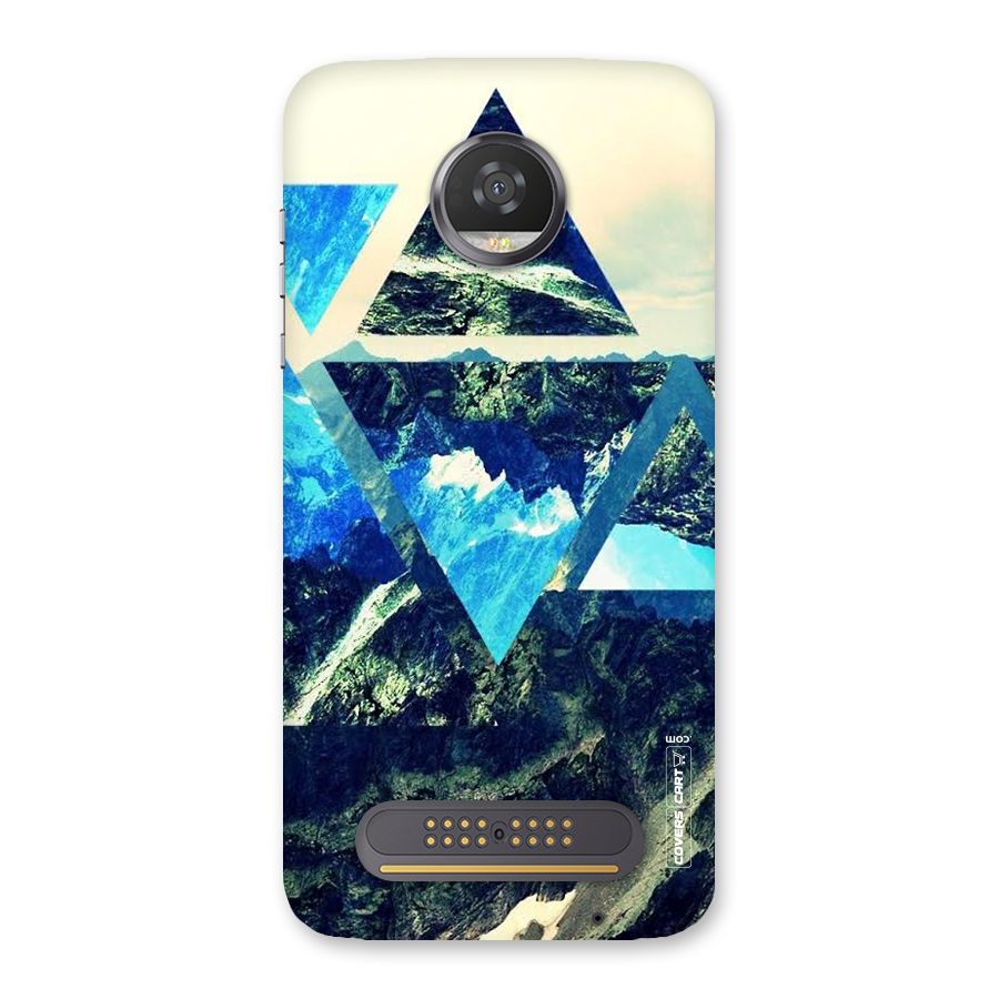 Triangular View Back Case for Moto Z2 Play
