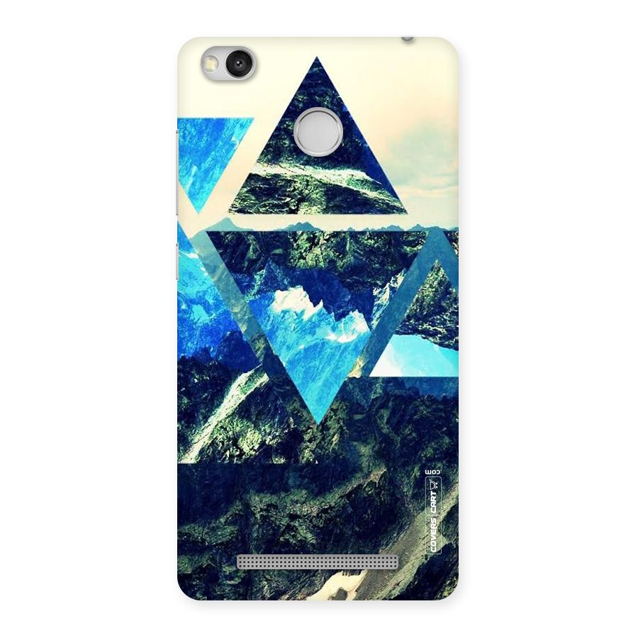 Triangular View Back Case for Redmi 3S Prime
