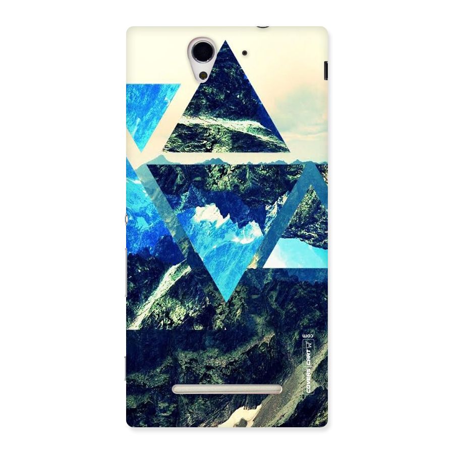 Triangular View Back Case for Sony Xperia C3