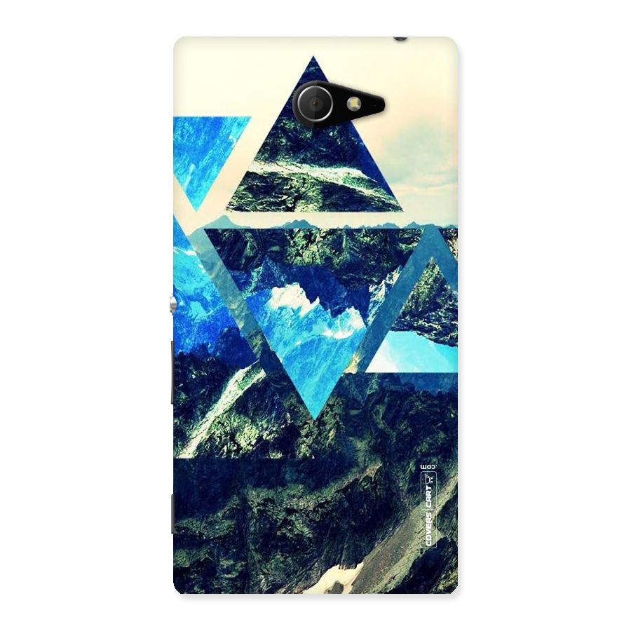 Triangular View Back Case for Sony Xperia M2