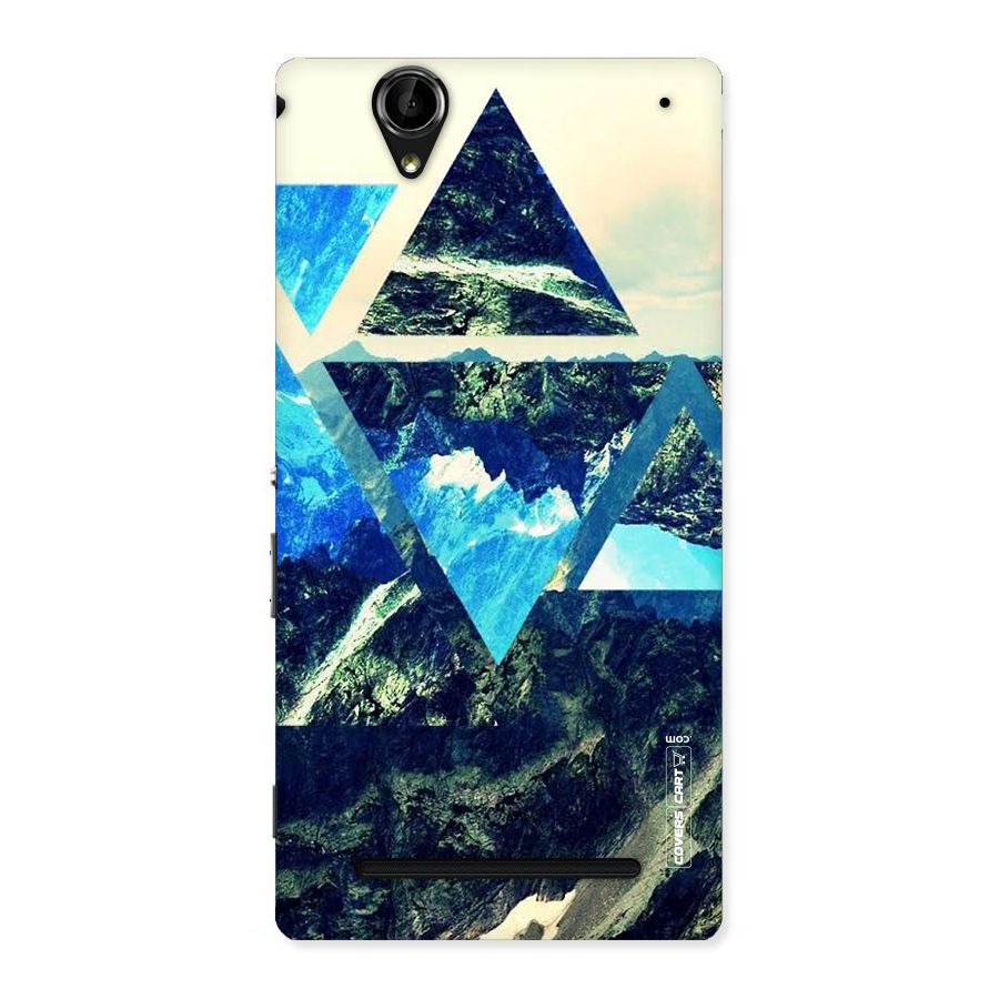 Triangular View Back Case for Sony Xperia T2