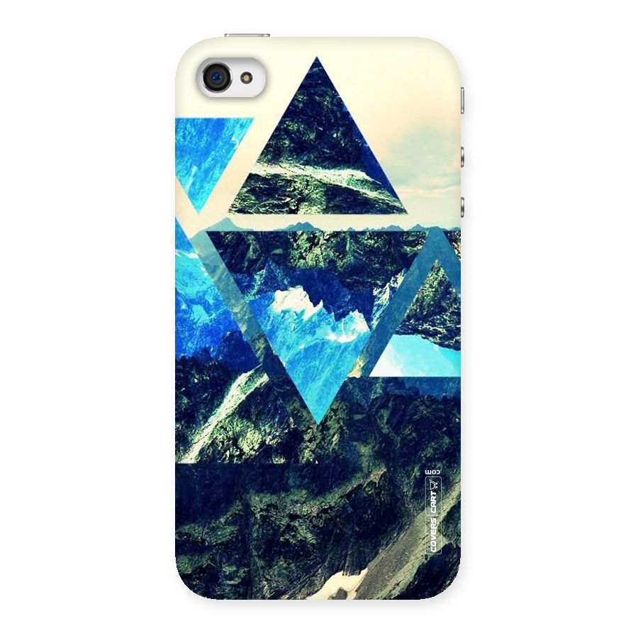 Triangular View Back Case for iPhone 4 4s