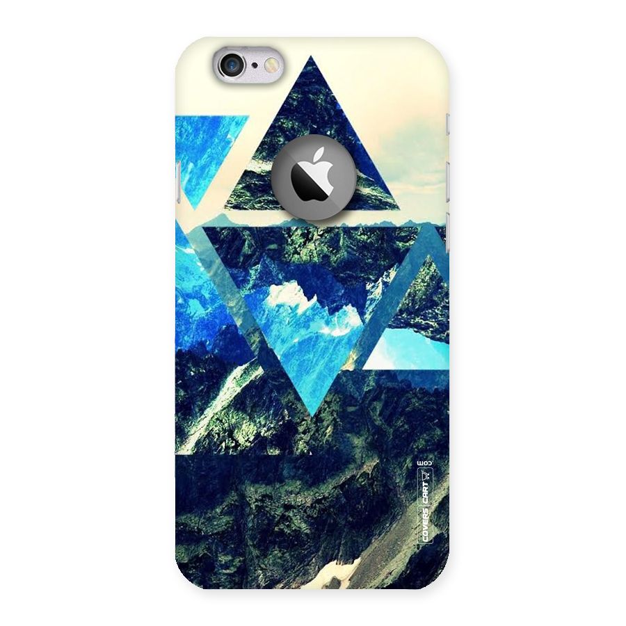 Triangular View Back Case for iPhone 6 Logo Cut