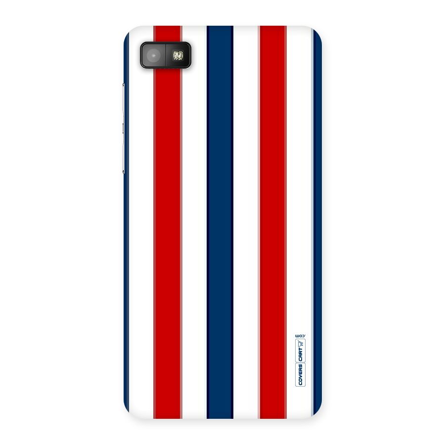 Tricolor Stripes Back Case for Blackberry Z10