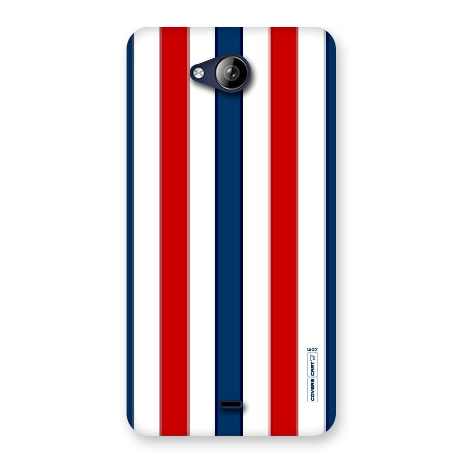 Tricolor Stripes Back Case for Canvas Play Q355