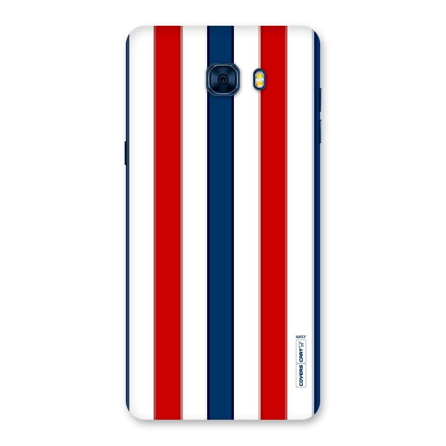 Tricolor Stripes Back Case for Galaxy C7 Pro