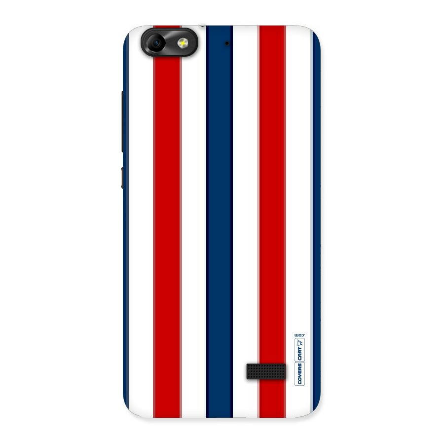 Tricolor Stripes Back Case for Honor 4C